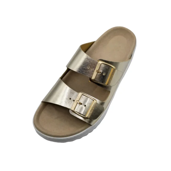 Ciabatte donna Duna Klit KW15Look platino vista superiore