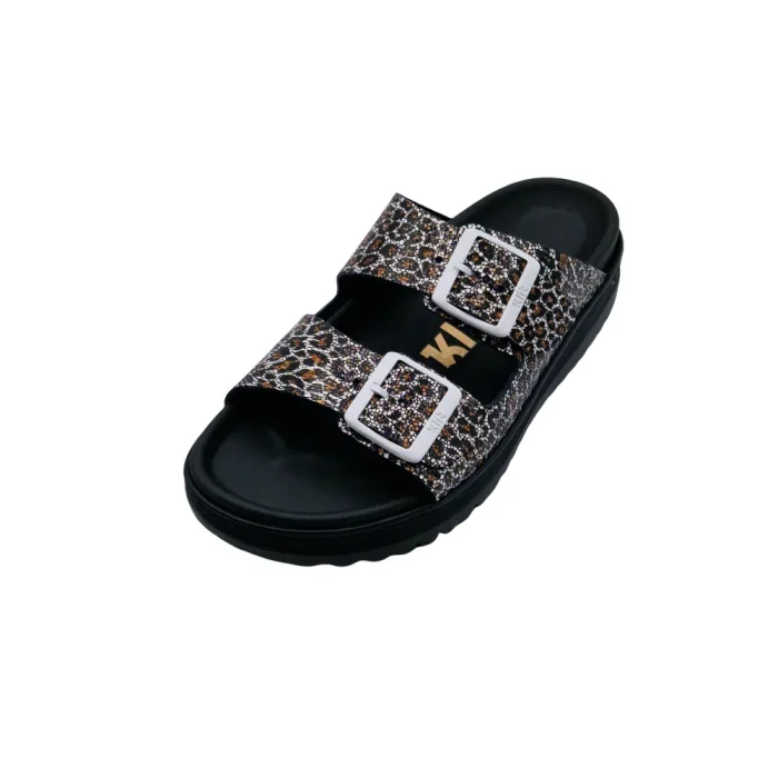 Ciabatte donna Duna Klit KW15Look safari nero vista superiore