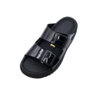 Ciabatte donna Duna Klit KW15Look vernice nero vista superiore