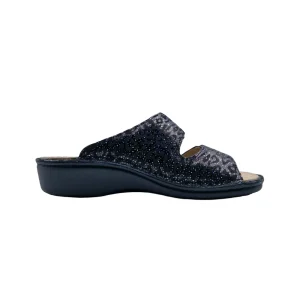 Ciabatte donna FisioDuna GLS24 meneghino nero vista mediale