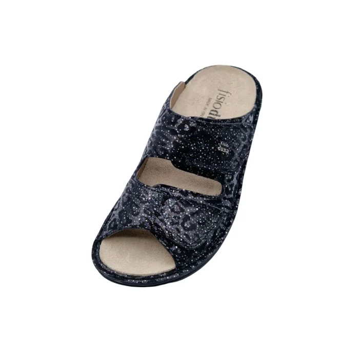 Ciabatte donna FisioDuna GLS24 meneghino nero vista superiore Ciabatte donna FisioDuna GLS24 meneghino nero vista superiore