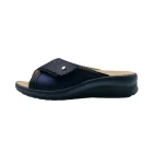 Ciabatte donna estive Hergos H2810 nero vista laterale