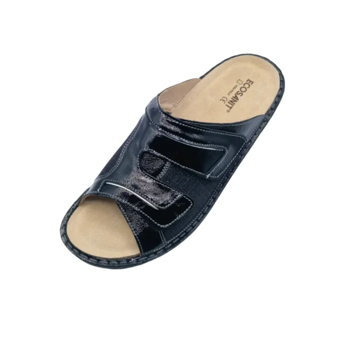 Ciabatte per alluce valgo donna Ecosanit 123242 galassia nero vista superiore