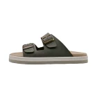 Ciabatte uomo plantare estraibile Duna Klit KM11 salvia beige vista latarale