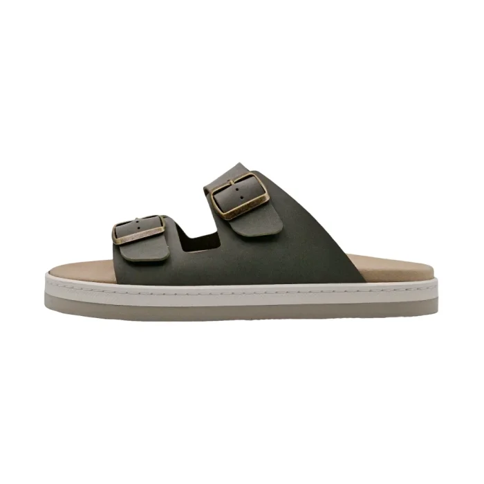 Ciabatte uomo plantare estraibile Duna Klit KM11 salvia beige vista latarale Ciabatte uomo plantare estraibile Duna Klit KM11 salvia beige vista latarale