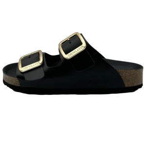 Ciabatte anatomiche donna Grunland CB3272 nero vista laterale
