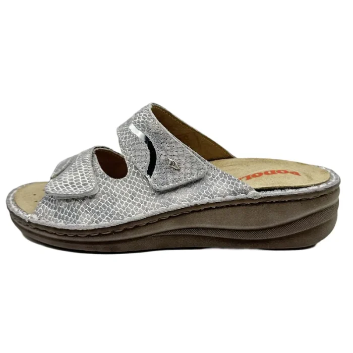 Ciabatte ortopediche con plantare estraibile Podoline Isasca vista laterale Ciabatte ortopediche con plantare estraibile Podoline Isasca vista laterale
