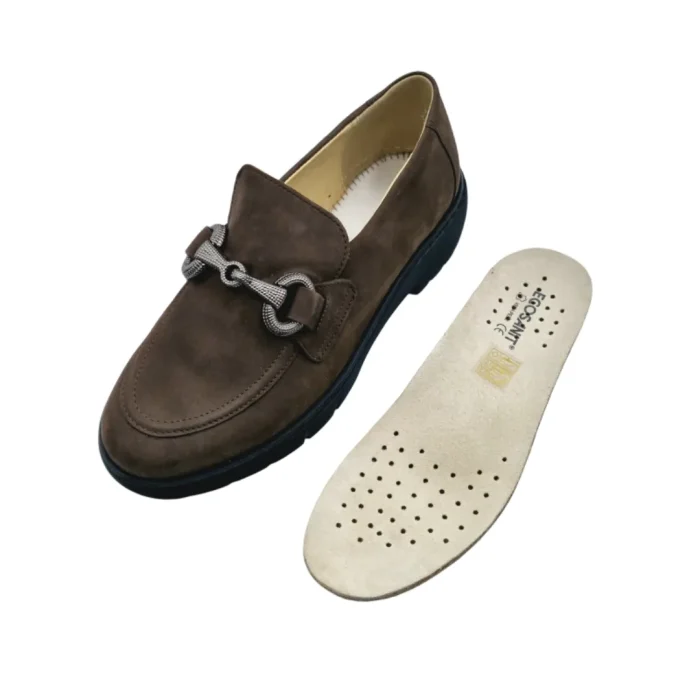 Mocassini ortopedici donna Ecosanit 113l105 plantare estraibile