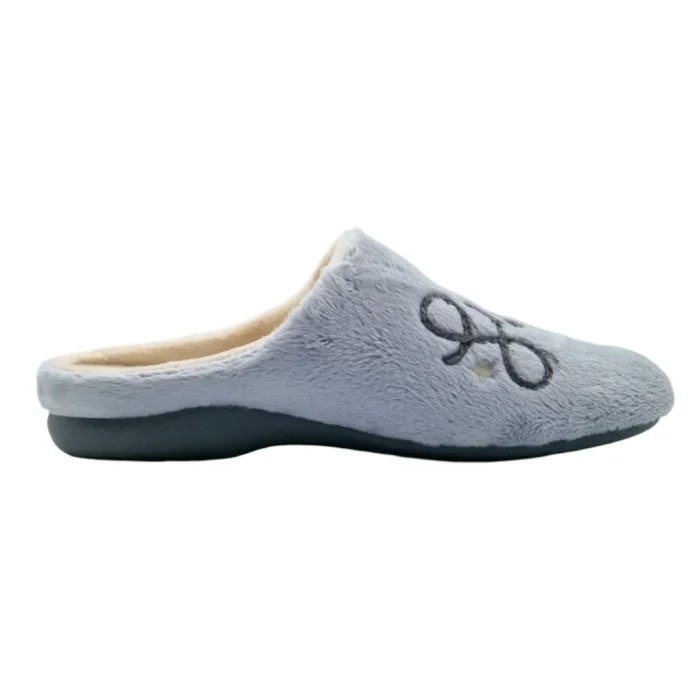 Pantofole con plantare estraibile donna Loren W9125 vista mediale