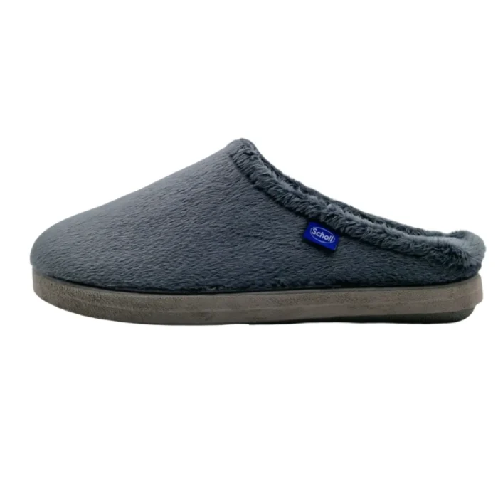 Pantofole donna Dr. Scholl Holly grigio vista laterale