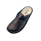 Pantofole elasticizzate donna Ecosanit 113242 incas nero vista superiore