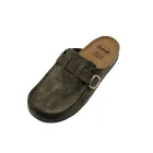 Pantofole mocassino donna Scholl Bora dark green vista superiore