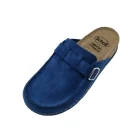 Pantofole mocassino donna Scholl Bora denim vista superiore