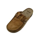 Pantofole mocassino donna Scholl Bora tabacco vista superiore