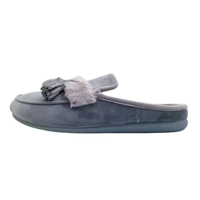 Pantofole predisposte per plantari donna Grunland CI2571 grigio vista laterale
