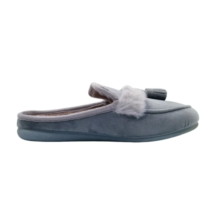 Pantofole predisposte per plantari donna Grunland CI2571 grigio vista mediale