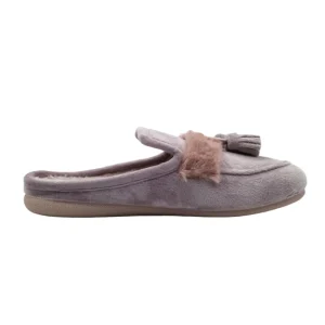 Pantofole predisposte per plantari donna Grunland CI2571 malva vista mediale