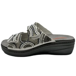 Ciabatte estive donna Podoline Sorisole bianco vista laterale