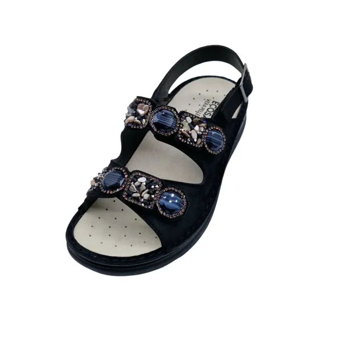Sandali con plantare estraibile donna Ecosanit 113P019 vista frontale Sandali con plantare estraibile donna Ecosanit 113P019 vista frontale