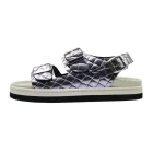 Sandali donna con plantare estraibile Duna Klit KW10Earth fumè vista laterale