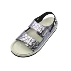 Sandali donna con plantare estraibile Duna Klit KW10Earth fumè vista superiore