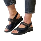 Sandali donna con plantare estraibile Hergos H2814 indossati_2
