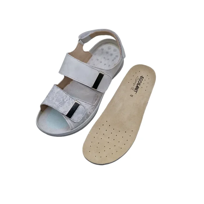 Sandali donna suola biomeccanica Ecosanit 113B150 plantare estraibile