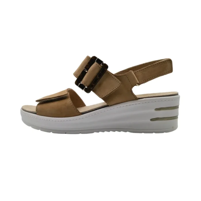 Sandali ortopedici donna Loren Q7024 safari vista laterale