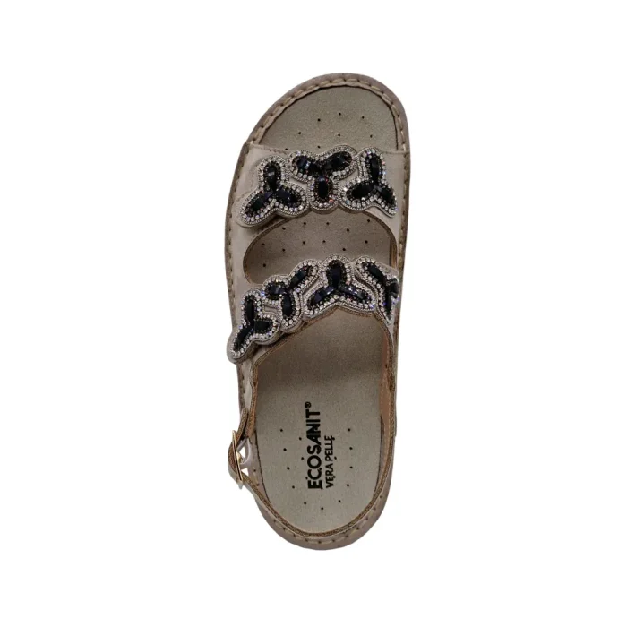 Sandalo ortopedico donna Ecosanit 113P021 beige vista superiore