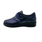Scarpe elasticizzate donna Loren M3123 bleu vista laterale