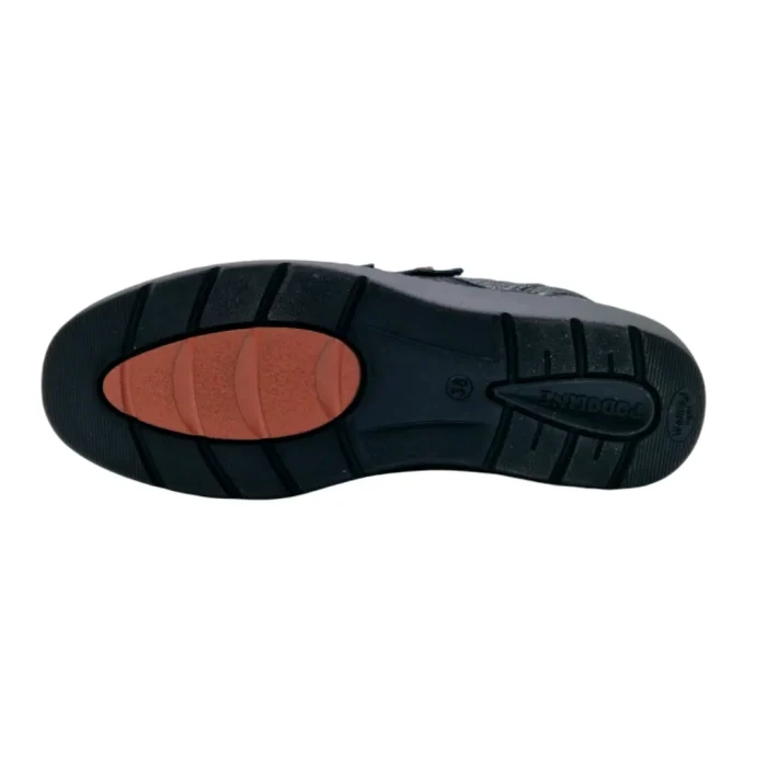 Scarpe elasticizzate donna Podoline Argenta nero culubro suola