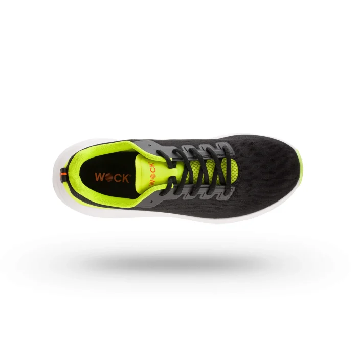 Scarpe-estive-plantare-estraibile-Wock-ActionPro-Nero-Verde-Vista-Superiore.webp