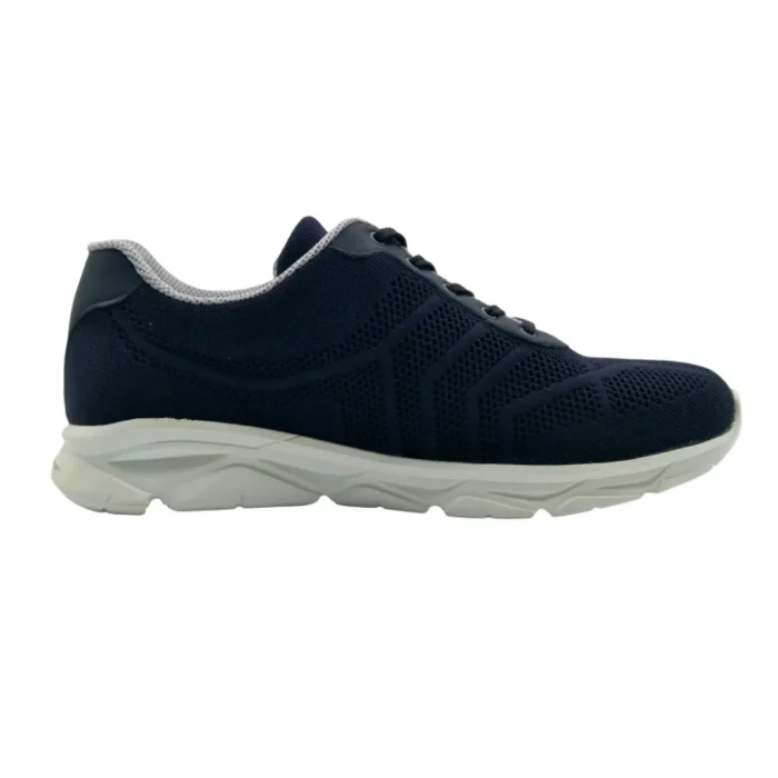 Scarpe ortopediche da lavoro uomo Ecosanit 111x000 nero bianco vista mediale