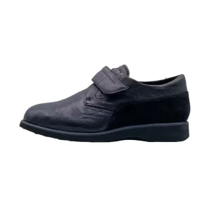Scarpe ortopediche uomo con strappo Duna MW01 Augusto vista laterale