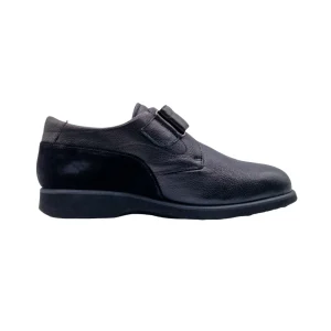 Scarpe ortopediche uomo con strappo Duna MW01 Augusto vista mediale Scarpe ortopediche uomo con strappo Duna MW01 Augusto vista mediale