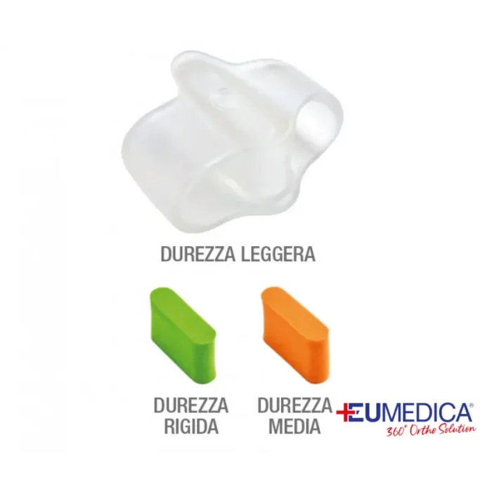 Separa dita piedi ad anello doppio regolabile Eumedica