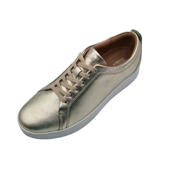 Sneakers Donna Fitflop X22 platino vista superiore