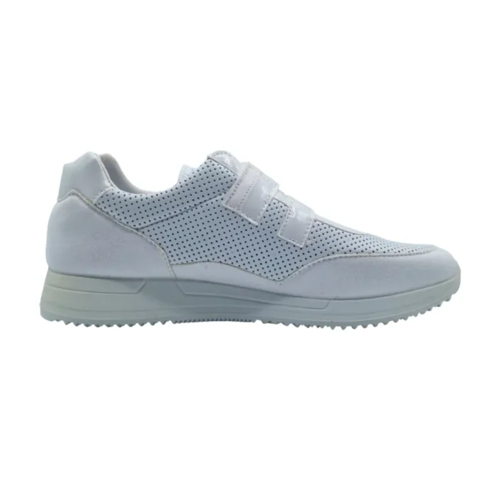 Sneakers con velcro donna Podoline Villette vista mediale