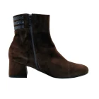 Stivaletti eleganti donna Loren 60939 camoscio nero vista mediale