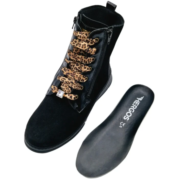 Stivaletti ortopedici donna Hergos H9623 plantare estraibile