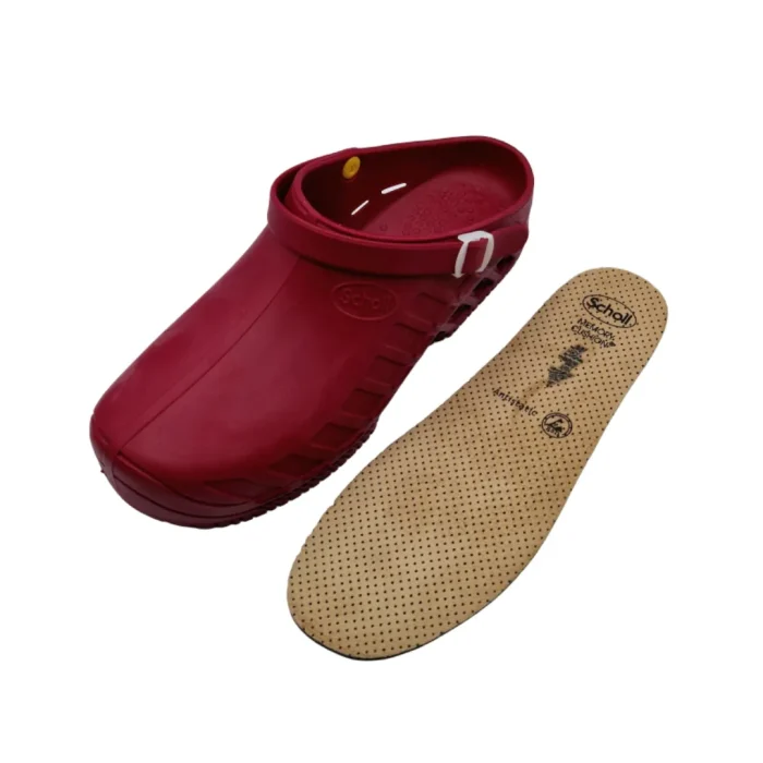 Clog Evo Scholl ciabatte professionali vinaccia plantare estraibile