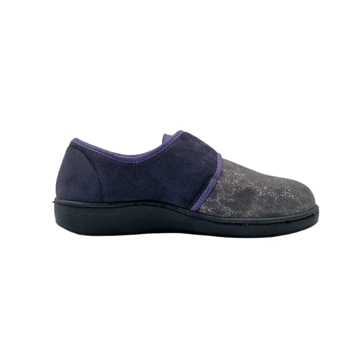 Pantofole chiuse donna Ecosanit 142413 antracite vista mediale