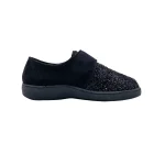 Pantofole chiuse donna Ecosanit 142413 ny nero vista mediale