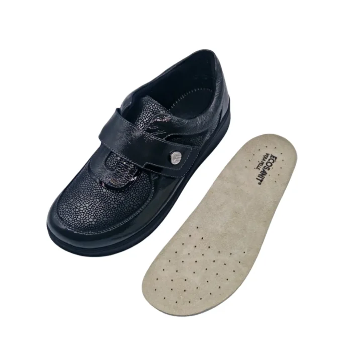 Scarpe morbide per dita a martello donna Ecosanit 113F067 plantare estraibile