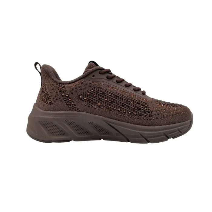 Sneakers donna Loren Nuvola A2009 cioccolato vista mediale