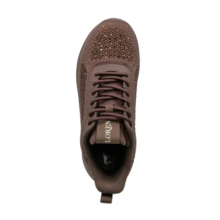 Sneakers donna Loren Nuvola A2009 cioccolato vista superiore