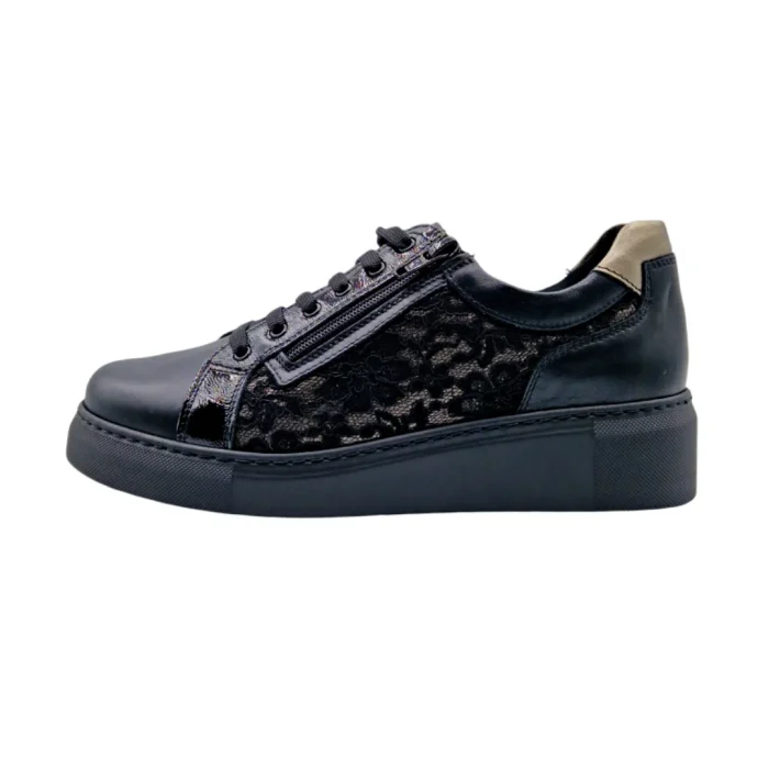 Sneakers morbide donna Loren M3192 vista laterale Sneakers morbide donna Loren M3192 vista laterale