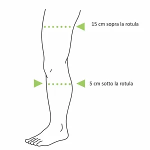 Circonferenza metà coscia e sotto rotula