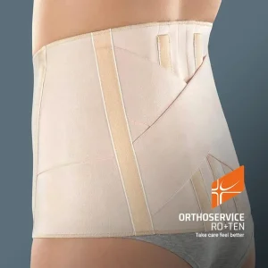 Corsetto lombosacrale semirigido Criss-Cross Roten beige vista posteriore