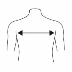 Distanza tra le spalle sotto le ascelle